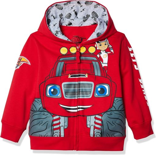 Boys" Toddler Monster Machines Lets Blaze Hoodie