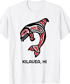 Kilauea HI Native Aboriginal Orca Killer Whales T-Shirt